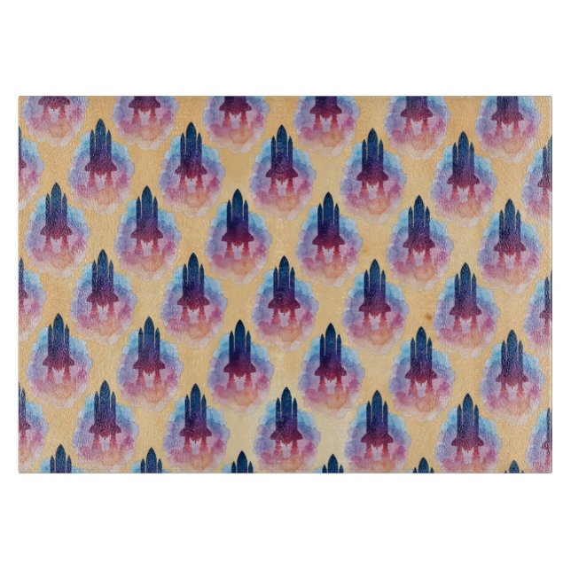 Spaceship Cutting Board (Front)