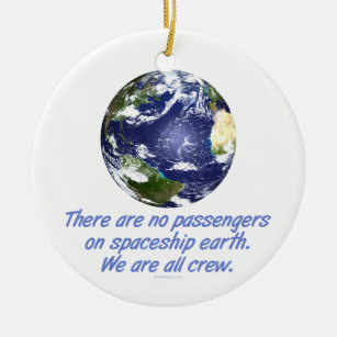 Spaceship Earth, Environment Ceramic Ornament