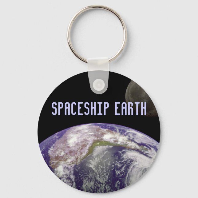 spaceship earth keychain (Front)