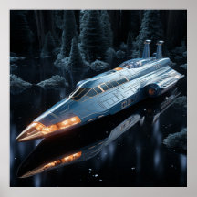Spaceship Extraterrestrial Orange Glow