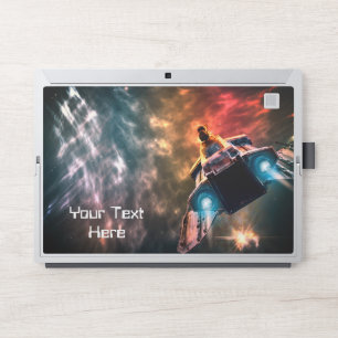 Spaceship into Deep Space HP Laptop Skin