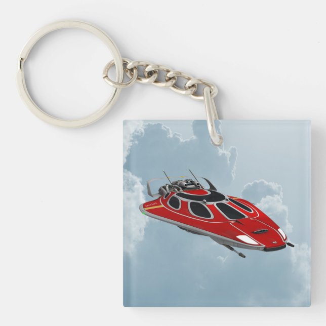 Spaceship Keychain (Front)