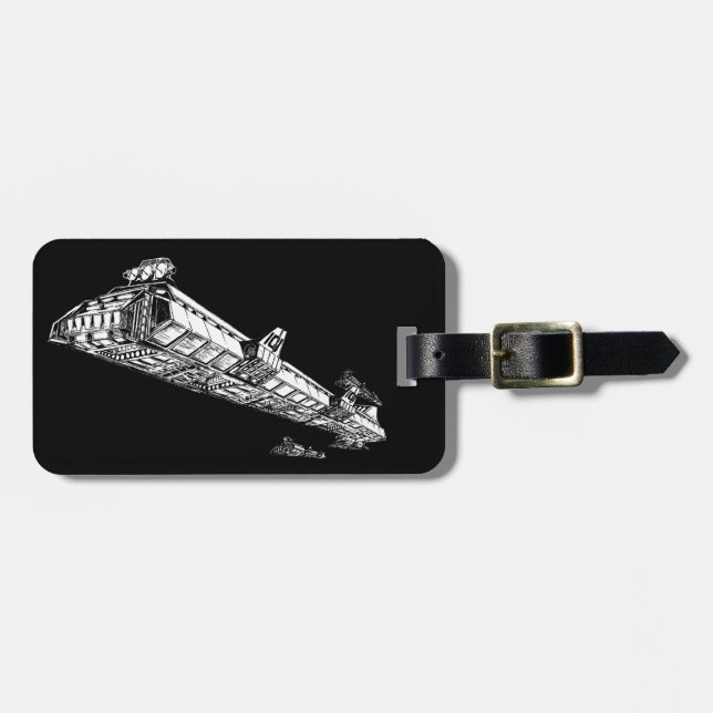 Spaceship Luggage Tag (Front Horizontal)