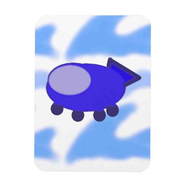 Spaceship Magnet (Vertical)