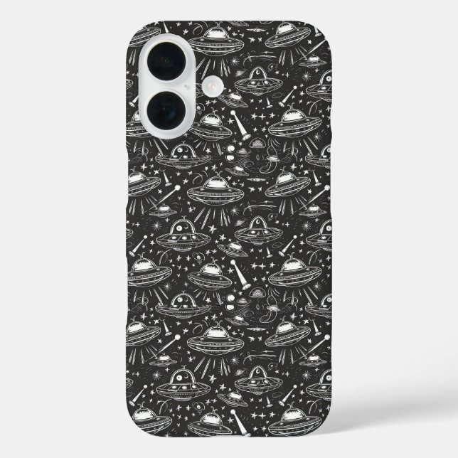 Spaceship Pattern Phone Case (Back)