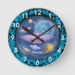Spaceship Roadtrip Clock