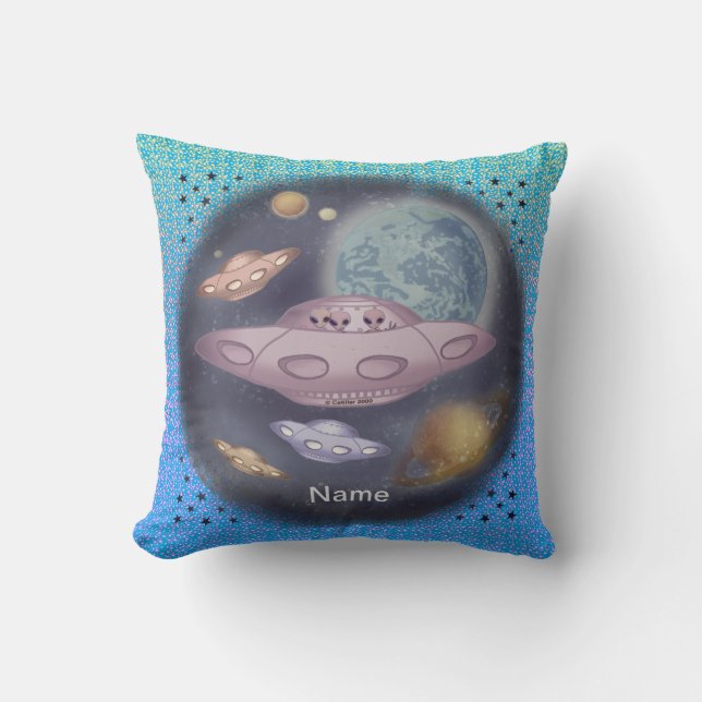 Spaceship Roadtrip  Pillow (Front)