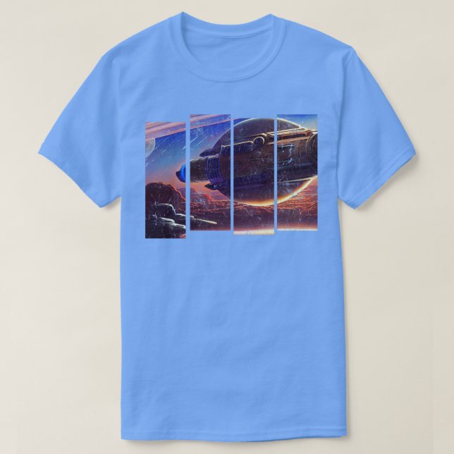Spaceship SciFi T-Shirt (Design Front)