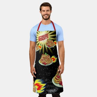 Spaceship spaghetti cooking baking kitchen apron