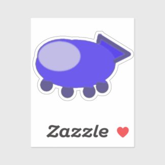 Spaceship Sticker