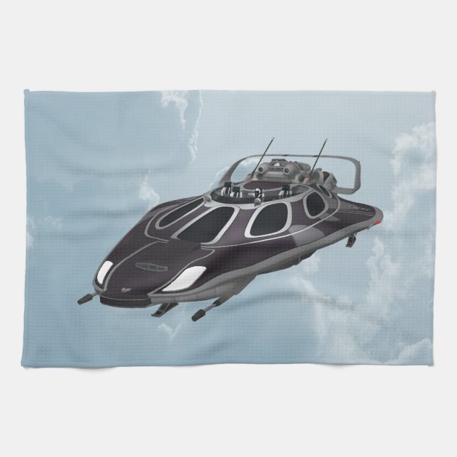 Spaceship Towel (Horizontal)