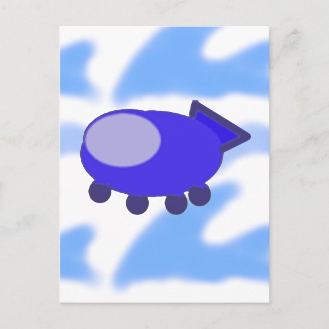 Spaceship Trip Postcard (Front)