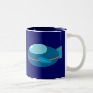 Spaceship Two-Tone Coffee Mug