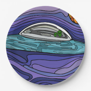 Spaceship UFO Alien UAP paranormal Paper Plates