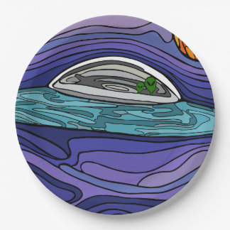 Spaceship UFO Alien UAP paranormal Paper Plates