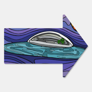 Spaceship UFO Alien UAP paranormal Sign