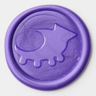 Spaceship Wax Seal Sticker
