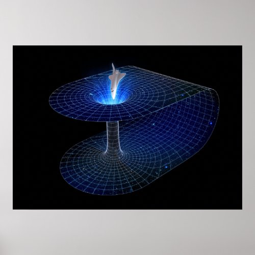 Spaceship Wormhole Poster
