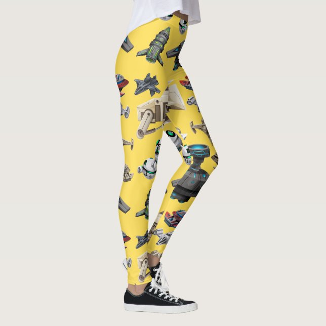Spaceships, Robots, Droids Leggings (Right)