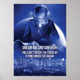 Spacesuit to the Moon Success Poster