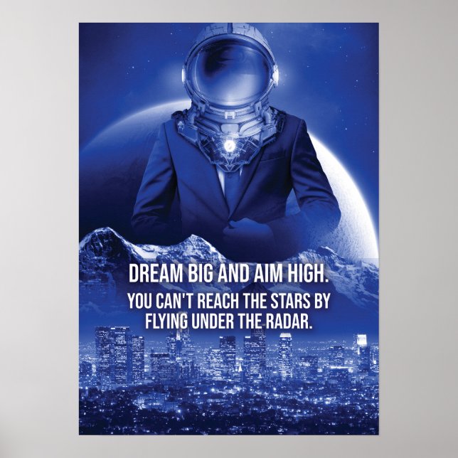 Spacesuit to the Moon Success Poster (Front)