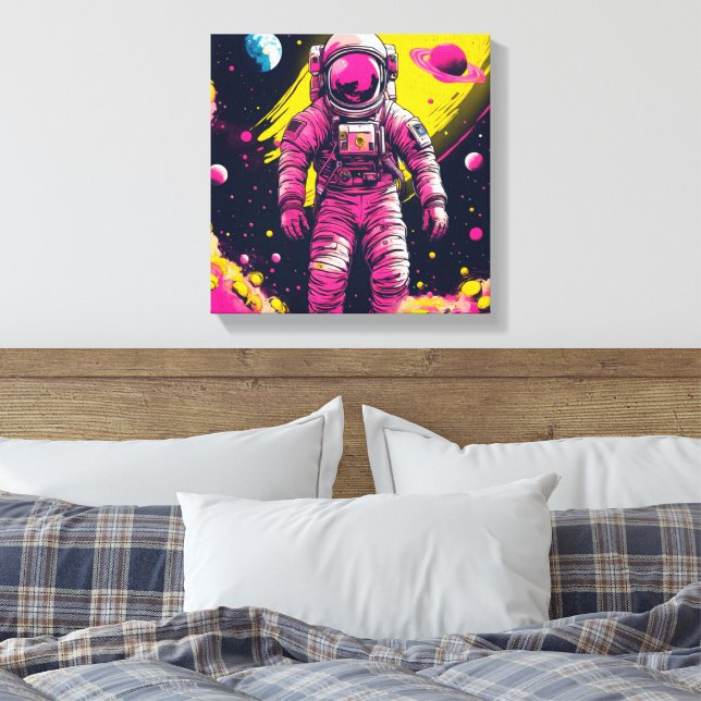 SPACEWALK-EVA 9 CANVAS PRINT (Insitu(Bedroom))