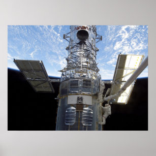 Spacewalk & Hubble Telescope (STS-109) Poster