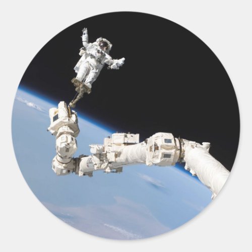 Spacewalker Classic Round Sticker