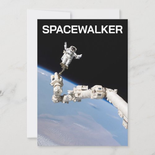 Spacewalker Holiday Card