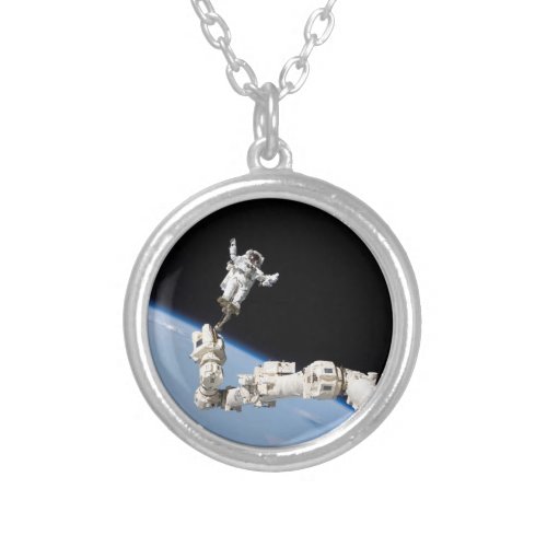 Spacewalker Silver Plated Necklace