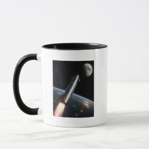 SpaceX Starship Launch Reusable Rocket Mug