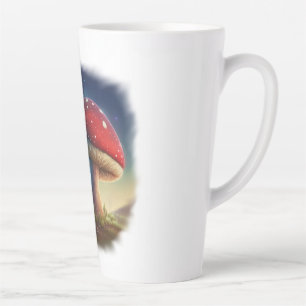 Spacey Amanita Muscaria Latte Mug