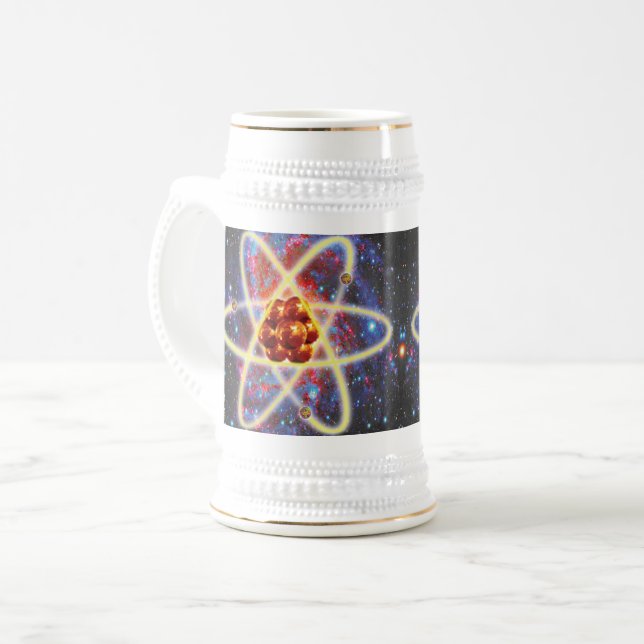 Spacey Atomic Beer Stein (Front Left)