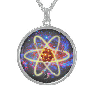 Spacey Atomic Sterling Silver Necklace