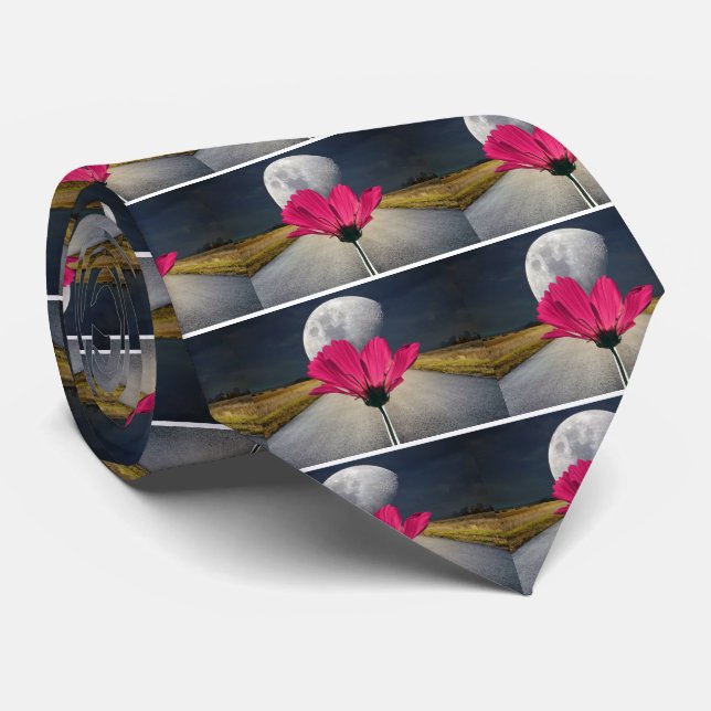 Spacey Cosmos Neck Tie (Rolled)