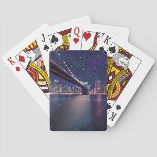 Spacey Manhattan Skyline Poker Cards