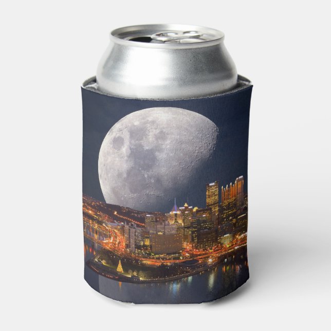 Spacey Pittsburgh Can Cooler (Can Front)