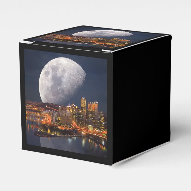 Spacey Pittsburgh Favor Boxes (Front Side)