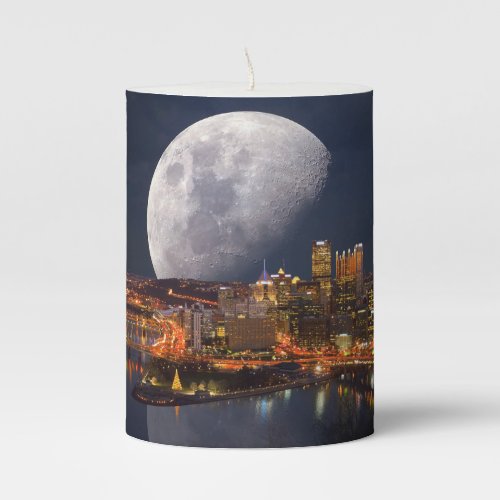 Spacey Pittsburgh Pillar Candle