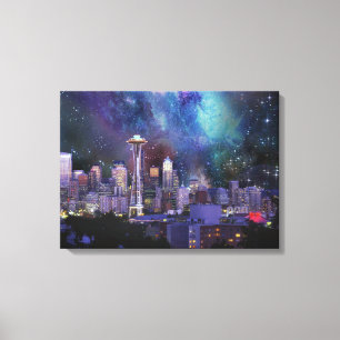 Spacey Seattle Canvas Print