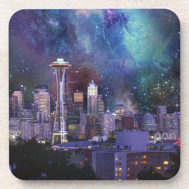 Spacey Seattle Coaster (Front)