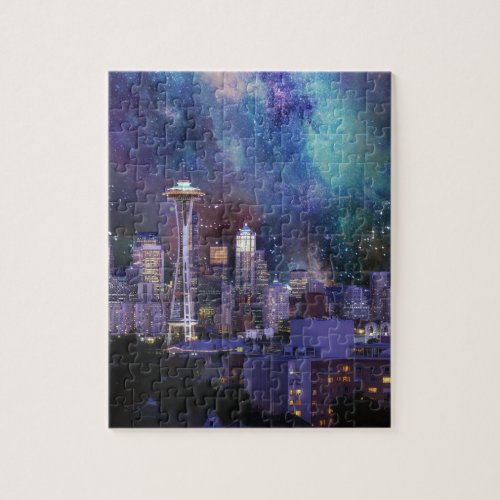 Spacey Seattle Jigsaw Puzzle
