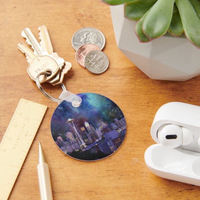 Spacey Seattle Keychain (Desk)