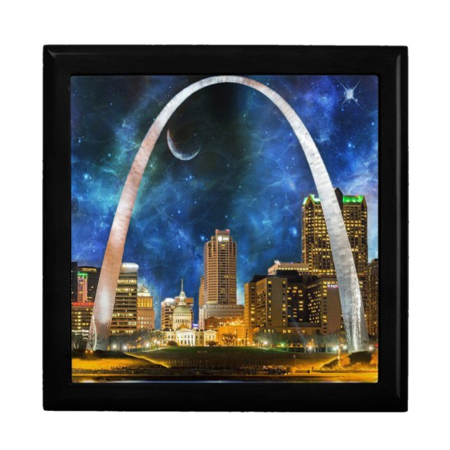 Spacey St. Louis Skyline Jewelry Box (Front)
