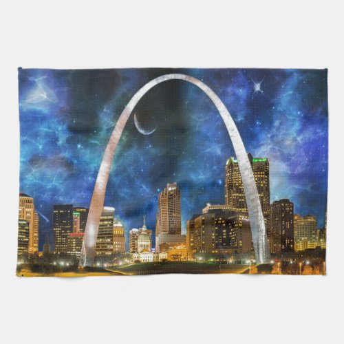 Spacey St Louis Skyline Towel