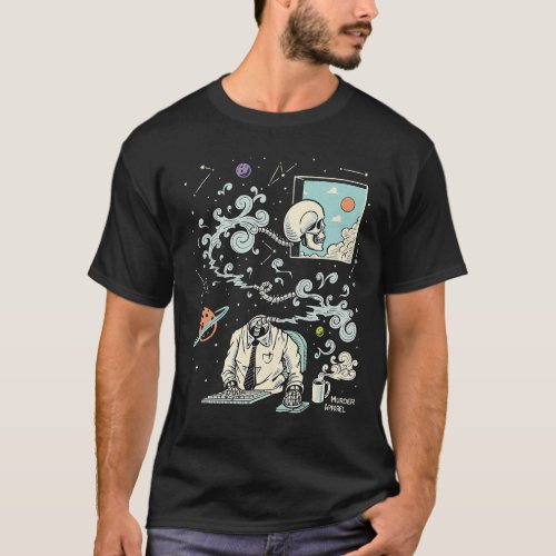 Spacing Out ADHD Skeleton 61 T_Shirt