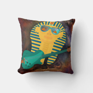 Spacy King Tut Throw Pillow