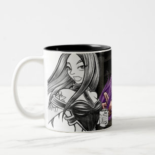 Spade Color & Sketch Two-Tone Coffee Mug