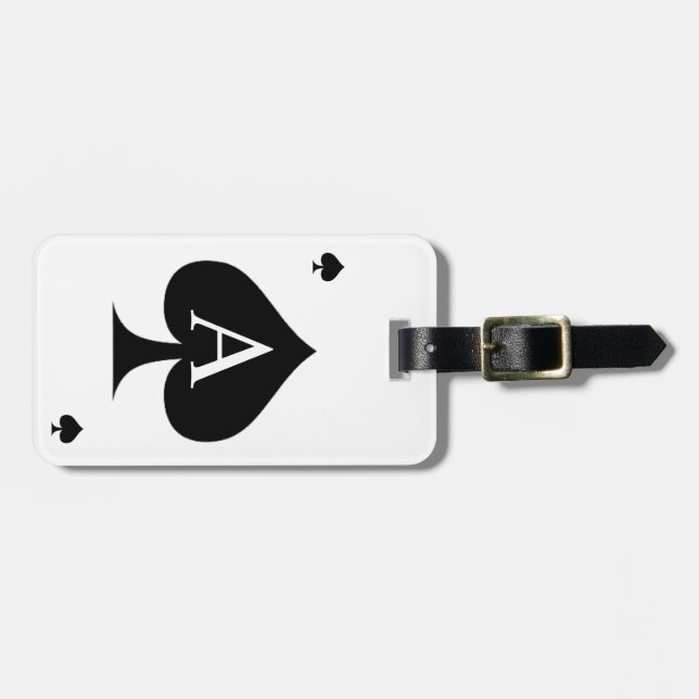 Spade Design Luggage Tag (Front Horizontal)