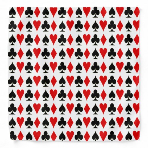 Spade Diamond Club Heart Card Suits Lucky Bandana